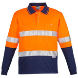 Syzmik Mens Hi Vis Spliced Polo - Long Sleeve Hoop Taped (ZH235)