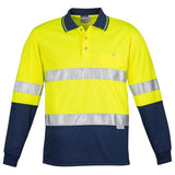 Syzmik Mens Hi Vis Spliced Polo - Long Sleeve Hoop Taped (ZH235)