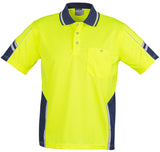 Syzmik Hi Vis Mens Squad Polo Short Sleeve (ZH237) - Ace Workwear (10465446989)