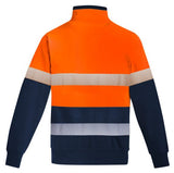 Syzmik Mens Orange Flame HRC 2 Hoop Taped 1/4 Zip Brushed Fleece (ZT150) - Ace Workwear (4410727268486)