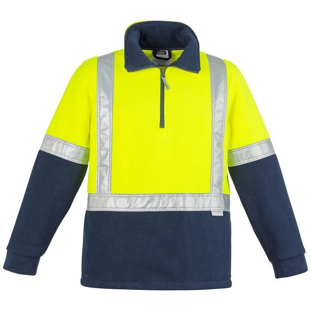 Syzmik Mens Hi Vis Fleece Jumper - Shoulder Taped (ZT462) - Ace Workwear (4410746863750)