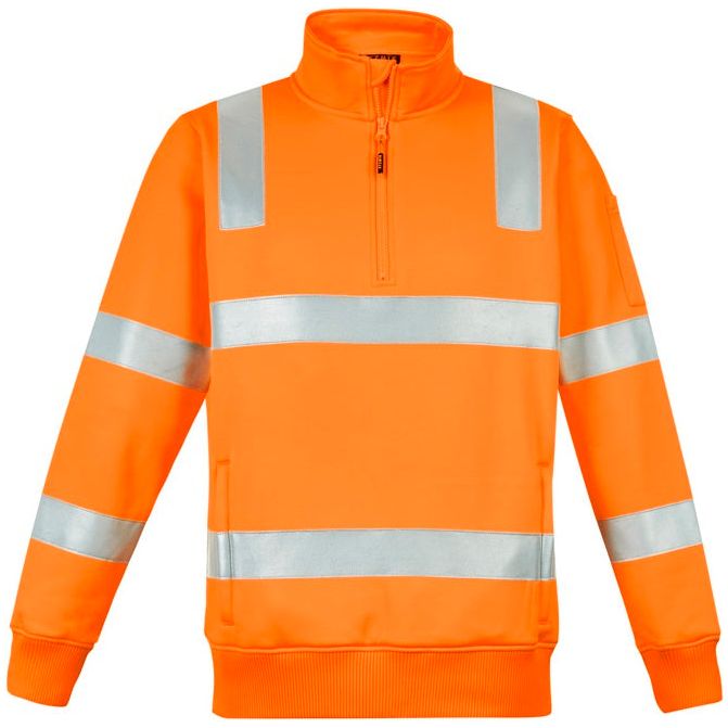 Syzmik Unisex Hi Vis Vic Rail 1/4 Zip Pullover (ZT640) - Ace Workwear
