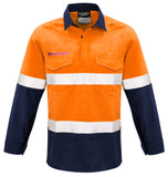 Syzmik Mens Hi Vis FR Closed Front Hooped Taped Spliced Shirt - Ace Workwear (4040570765356)