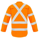 Syzmik FR Hi Vis Mens X Back Taped Shirt - Ace Workwear (4041738125356)