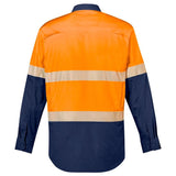 Syzmik Mens Rugged Cooling Hi Vis Segmented Tape L/S Shirt (ZW229)