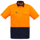 Syzmik Mens Rugged Cooling Hi Vis Spliced S/S Shirt (ZW815) - Ace Workwear (1084859973676)