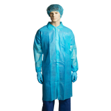 Bastion Polypropylene Labcoat No Pocket - Carton (100pcs) Disposable Labcoats Bastion - Ace Workwear
