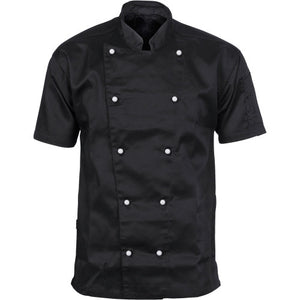 DNC Unisex Traditional Chef Short Sleeve Jacket (1101) Chefs & Waiters Jackets DNC Workwear - Ace Workwear