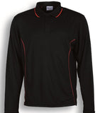 Bocini Stitch Feature Essentials-Unisex Adults Long Sleeve Polo (CP0912) Polos with Designs, signprice Bocini - Ace Workwear
