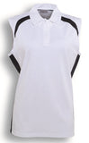 Bocini Team Essentials-Ladies Sleeveless Contrast Polo (CP0931) Polos with Designs, signprice Bocini - Ace Workwear
