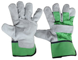 Elton Grey Leather Gloves - Pack (12 Pairs) Leather Gloves Ace Workwear - Ace Workwear