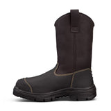 Oliver 240mm Brown Slip On Steel Cap Riggers Safety Boot With Scuff Cap (65-439) (Pre Order)