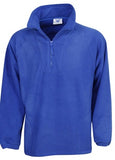 Adult Polar Fleece Jumper signprice, Winter Wear Half Zip Jumpers Blue Whale - Ace Workwear
