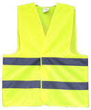 Hi Vis Plain Safety Vest With Hoop Reflective Tape Hi Vis Vest Safety Wear - Ace Workwear