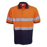 Hi Vis Micro Mesh Polo with Reflective Tape Short Sleeve (P92) Hi Vis Polo With Tape Blue Whale - Ace Workwear