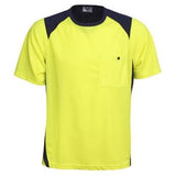 Hi Vis Cool Dry Action T-shirt (T82) Hi Vis Tees & Singlet Blue Whale - Ace Workwear