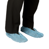 Polypropylene Shoe Covers Non Slip Sole - Carton (1000pcs) Disposable Shoe Covers Bastion - Ace Workwear