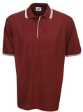 Pique Mens Polo with Striped Collar and Cuff (P51) Plain Polos, signprice Blue Whale - Ace Workwear