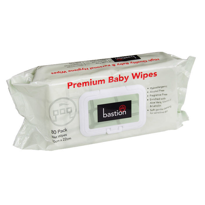 Premium Baby Wipes - Carton (20 Packs) Wet Wipes Bastion - Ace Workwear