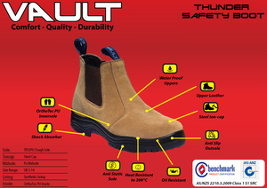 Thunder Vault Safety Steel Cap Boot - Ace Workwear (8550478605)