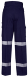 Cargo Pants With Double Hoop Reflective Tape (W93) Industrial Cargo Pants With Tape Blue Whale - Ace Workwear
